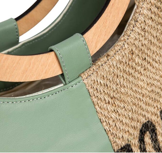 Coffee Burlap beach bag