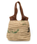 Coffee Burlap Hobo Bag
